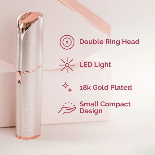 Flawless Finishing Touch Facial Hair Remover – Blush & Rose Gold