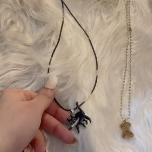Animal Necklace for Women Bearie/Dog Pendant Jewelry
